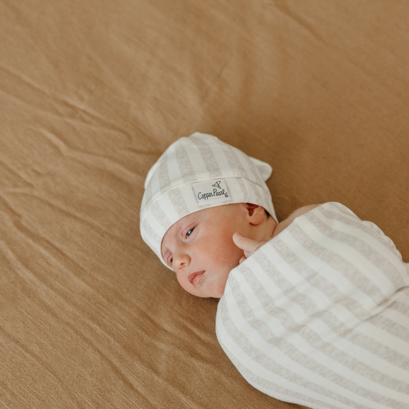 Copper Pearl Top Knot Hat | Coastal