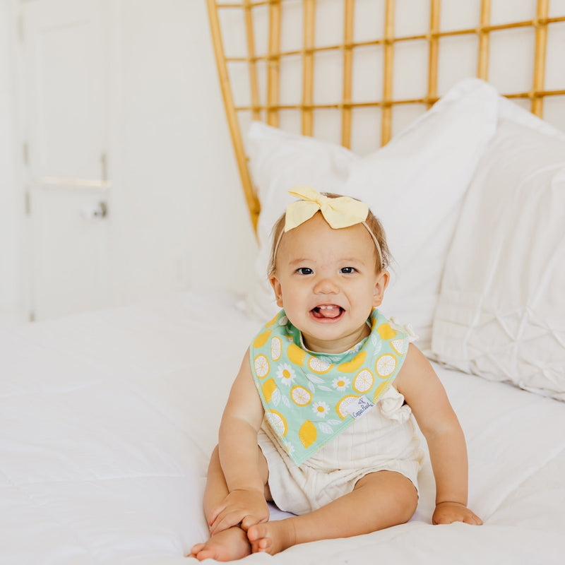 Copper Pearl Baby Bandana Bibs | Lemon