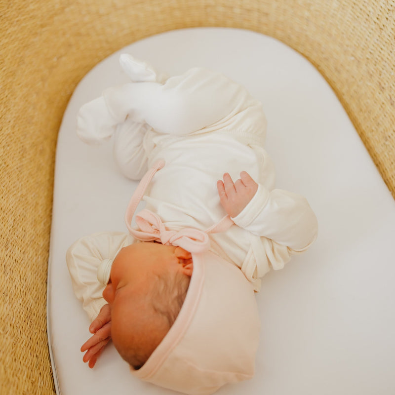 Copper Pearl Baby Bonnet | Blush