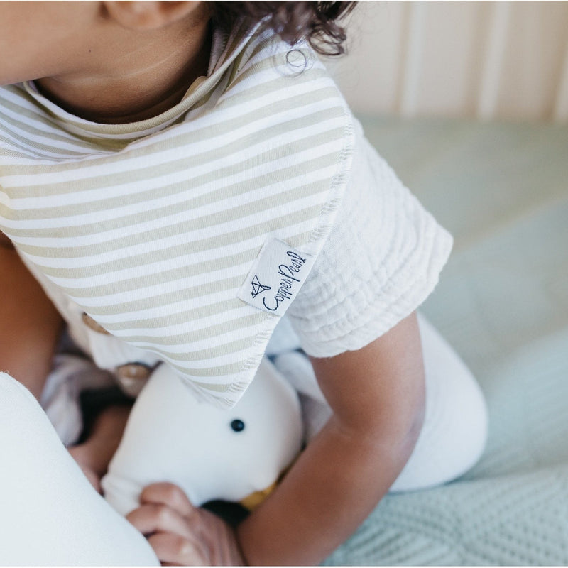 Copper Pearl Baby Bandana Bibs | Rex