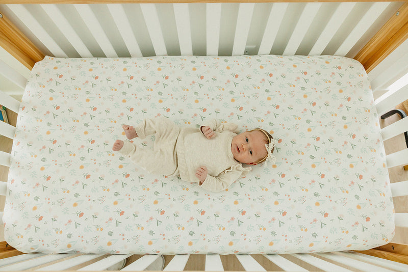 Copper Pearl Premium Knit Fitted Crib Sheet | Mabel