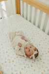 Copper Pearl Premium Knit Fitted Crib Sheet | Mabel