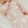 Copper Pearl Newborn Knotted Gown | Goosie