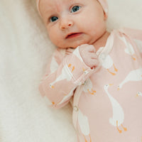 Copper Pearl Newborn Knotted Gown | Goosie