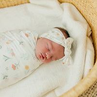 Copper Pearl Knit Swaddle Blanket | Mabel