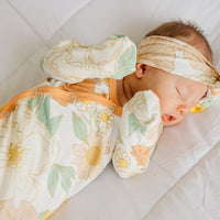 Copper Pearl Newborn Knotted Gown | Rose