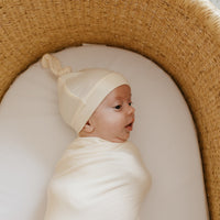 Copper Pearl Knit Swaddle Blanket | Yuma