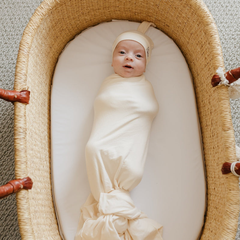 Copper Pearl Knit Swaddle Blanket | Yuma