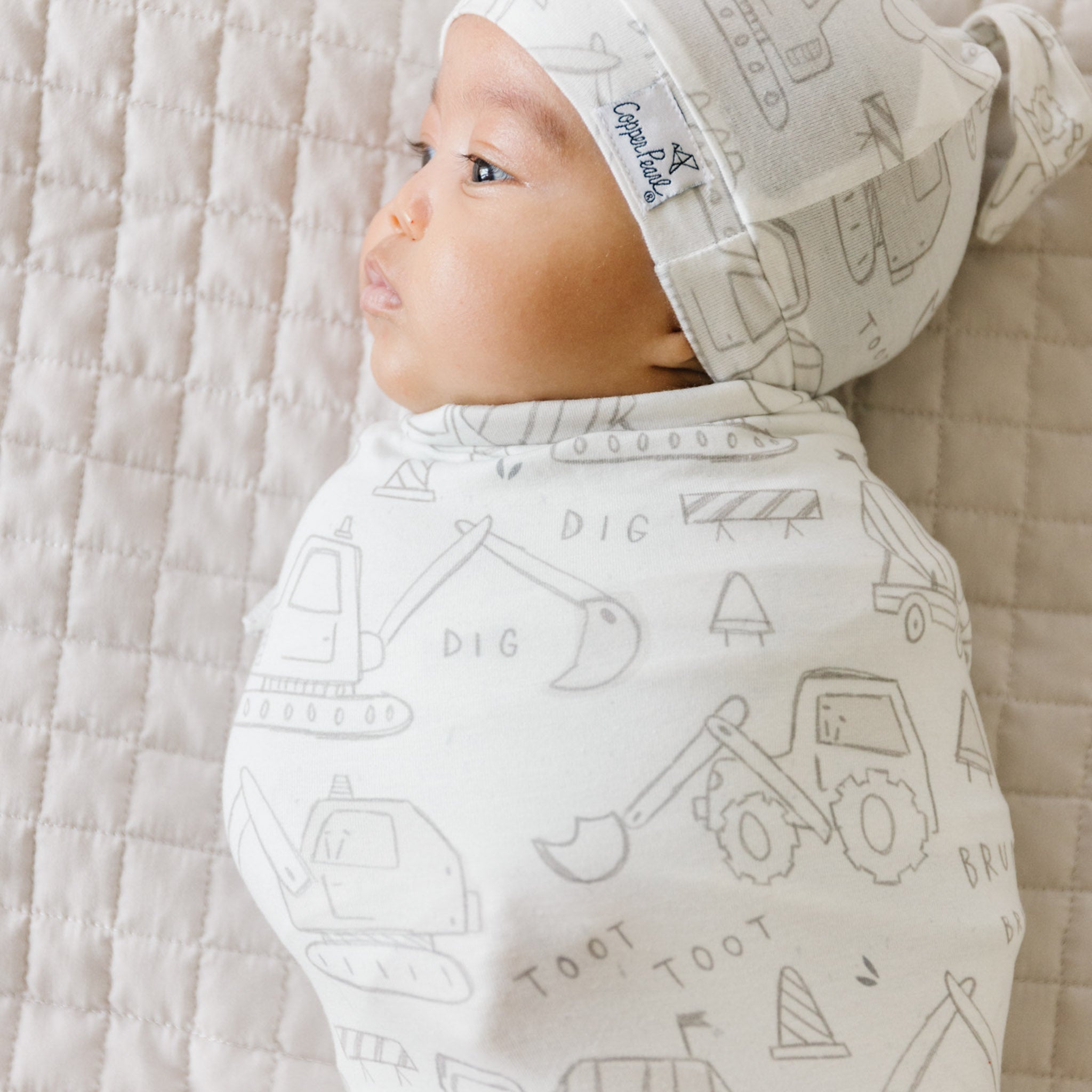 Copper Pearl Knit Swaddle Blanket | Gage