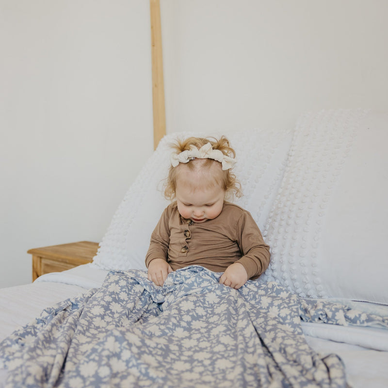 Copper Pearl Knit Swaddle Blanket | Lacie