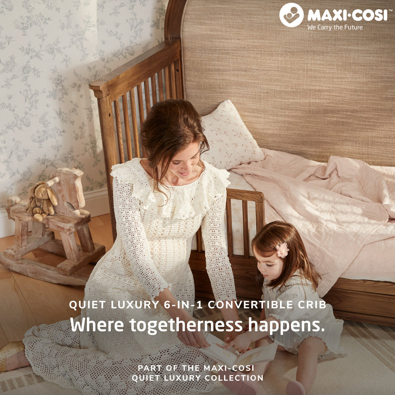 Maxi-Cosi Nursery Quiet Luxury 6-in-1 Convertible Crib with Toddler Bed/Daybed Conversion Kit