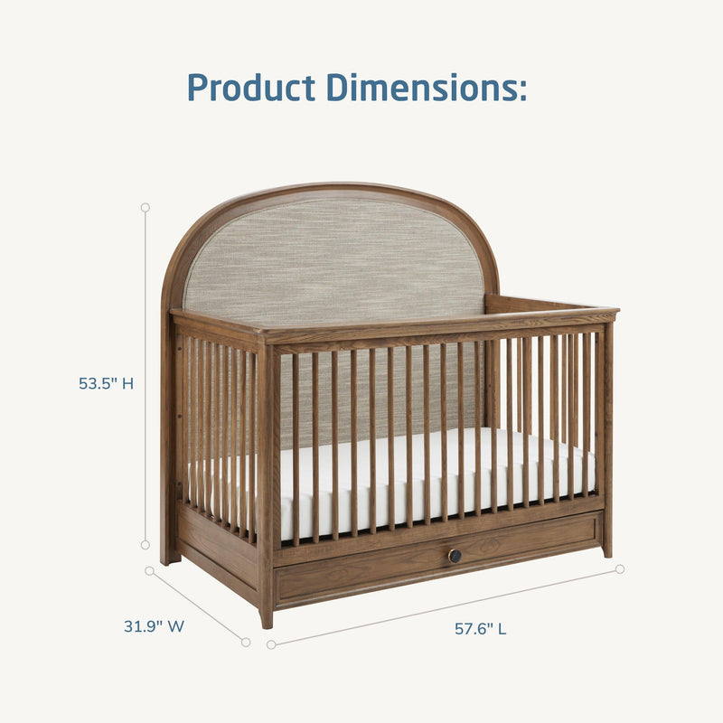 Maxi-Cosi Nursery Quiet Luxury 6-in-1 Convertible Crib with Toddler Bed/Daybed Conversion Kit