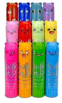 The Pencil Grip Kwik Stix Paint Sticks Cuties, Set of 12 Colors