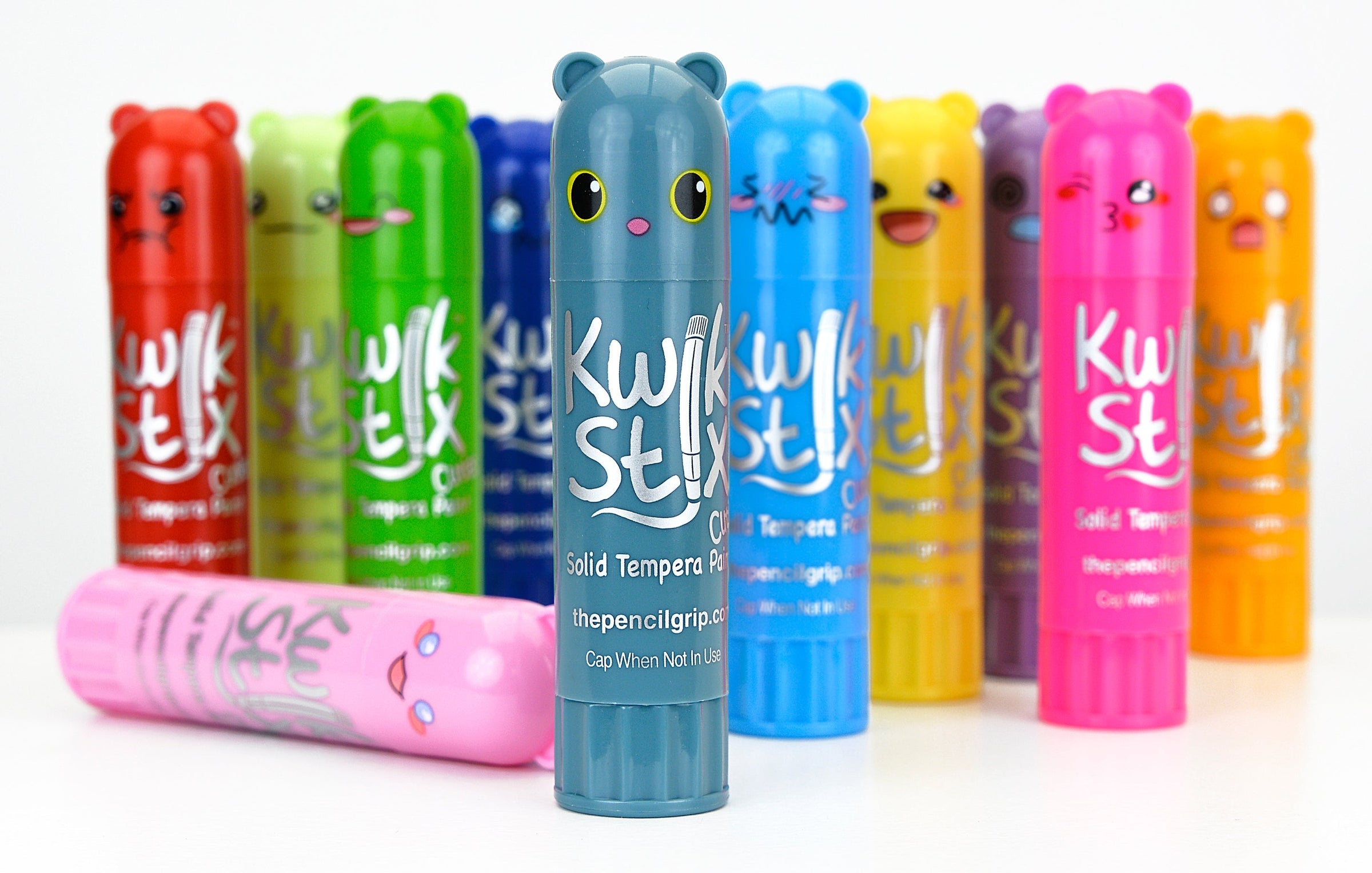The Pencil Grip Kwik Stix Paint Sticks Cuties, Set of 12 Colors