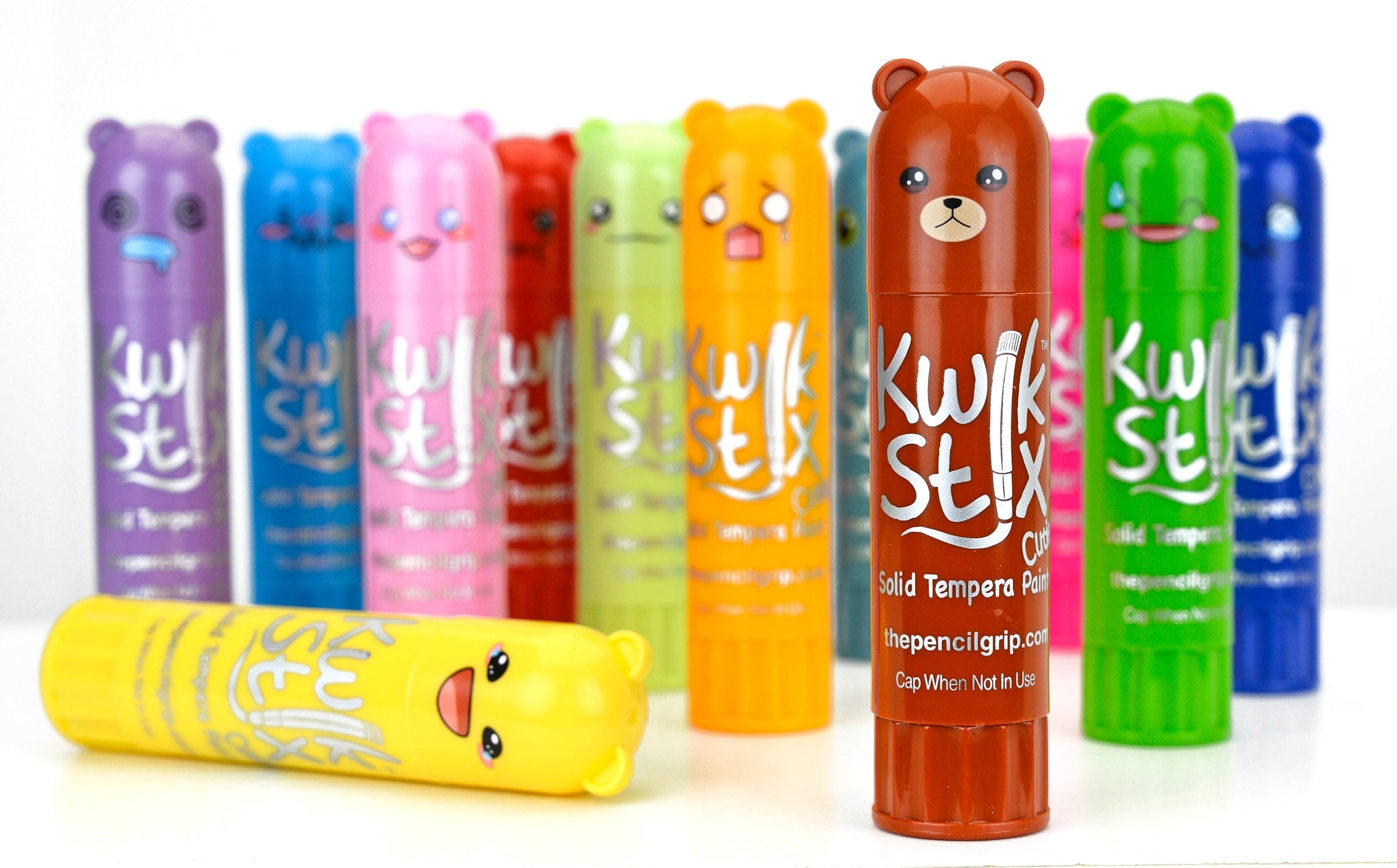 The Pencil Grip Kwik Stix Paint Sticks Cuties, Set of 12 Colors