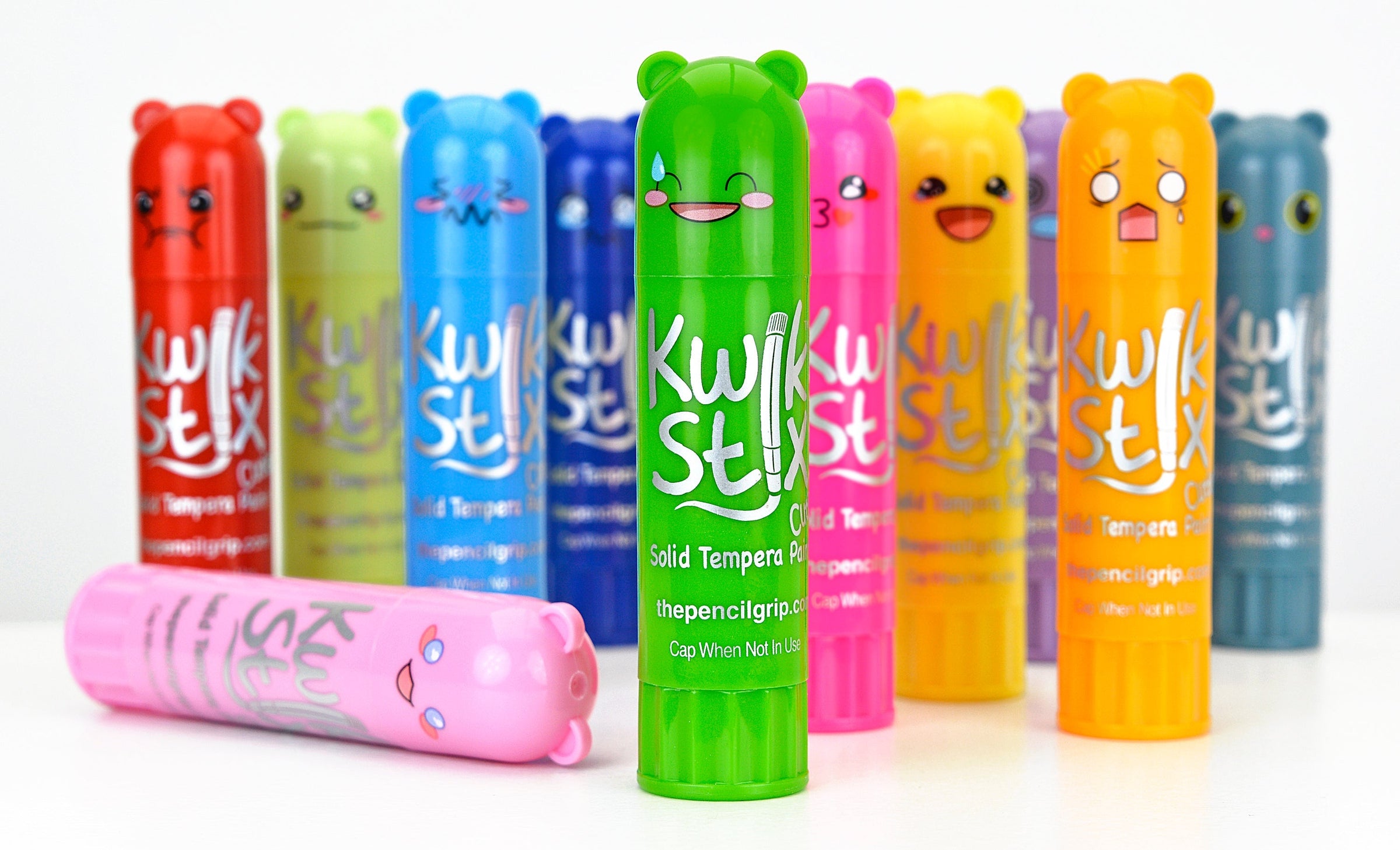The Pencil Grip Kwik Stix Paint Sticks Cuties, Set of 12 Colors