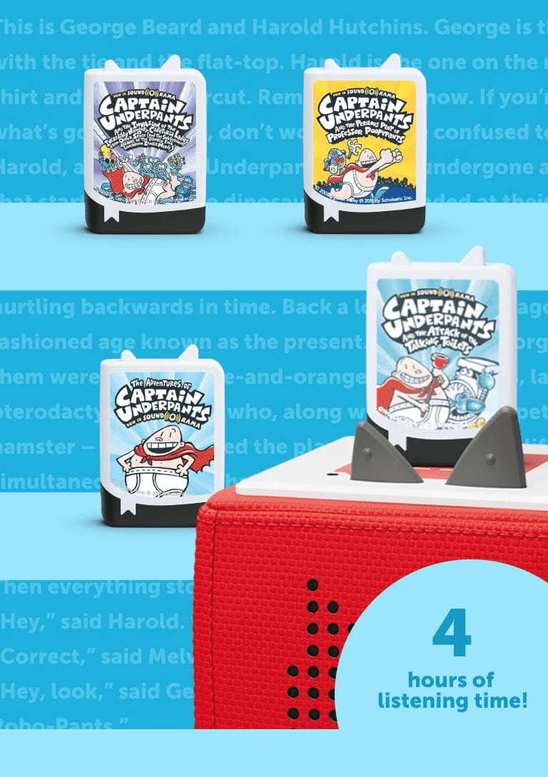 Tonies Captain Underpants Book Tonies - 4 Pack
