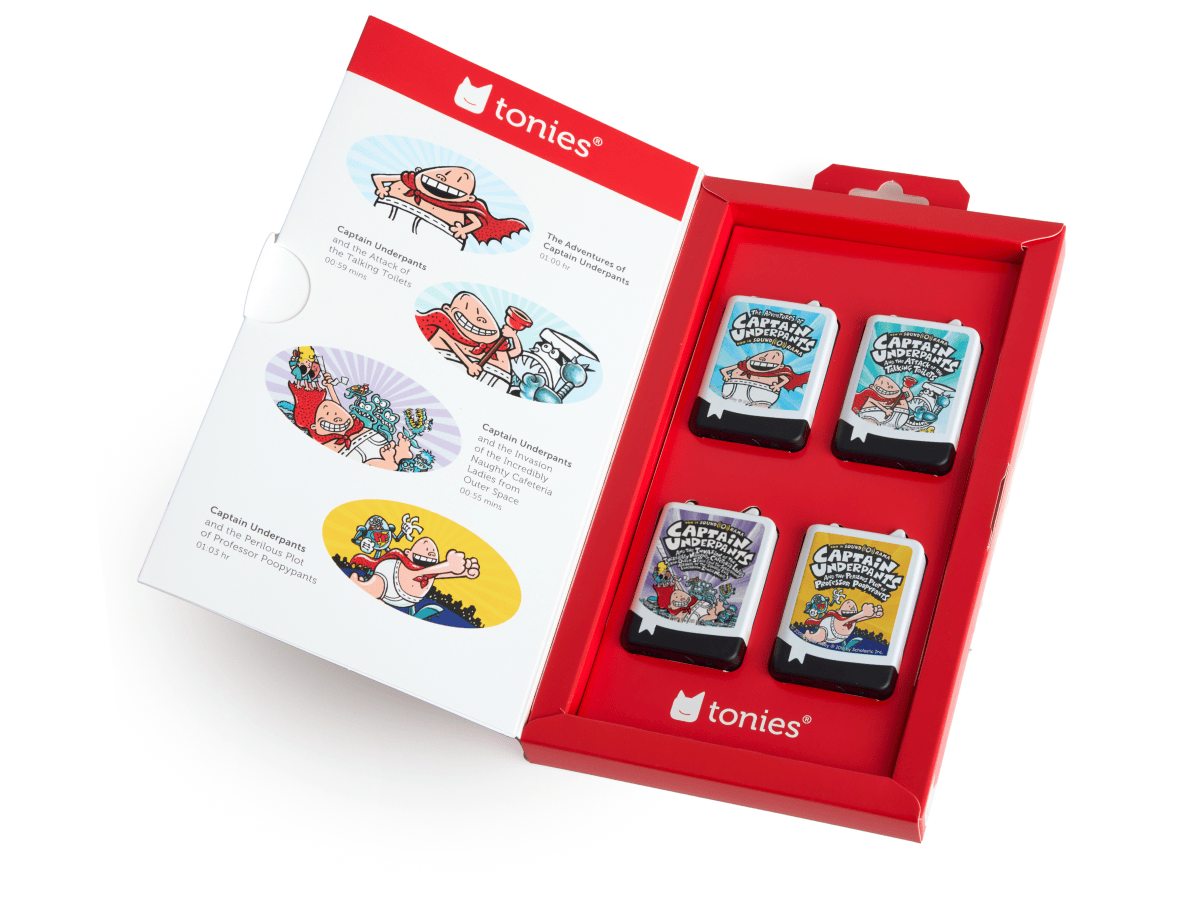 Tonies Captain Underpants Book Tonies - 4 Pack