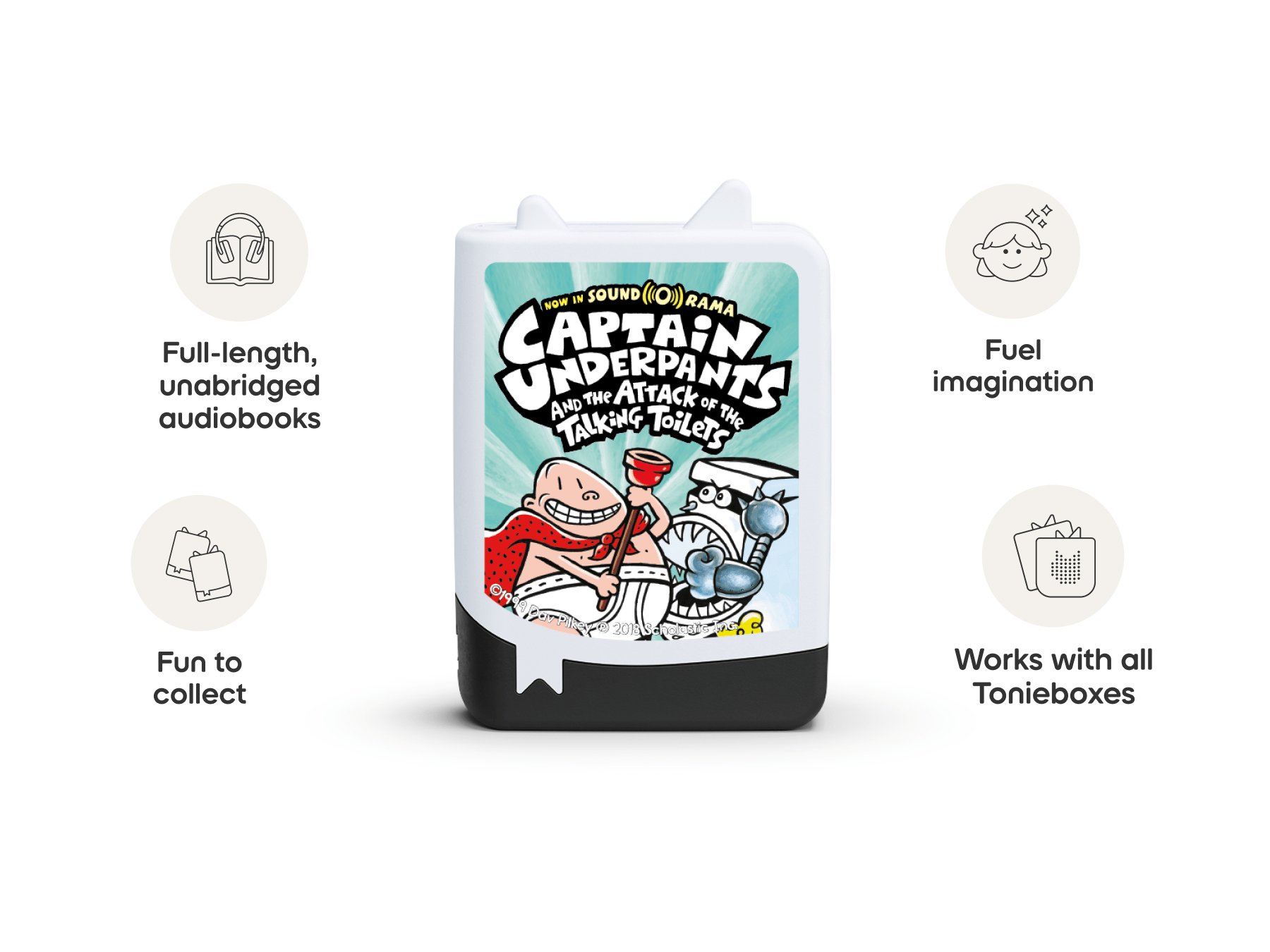 Tonies Captain Underpants Book Tonies - 4 Pack