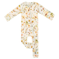 Copper Pearl Bamboo Convertible Zip-Up Footie | Angelique