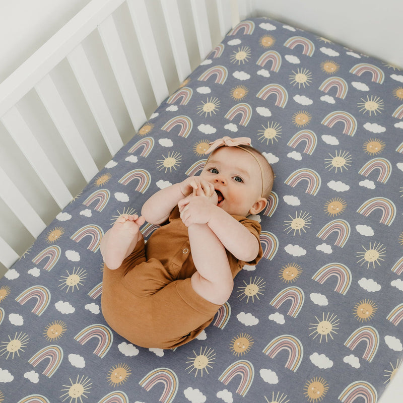 Copper Pearl Premium Knit Fitted Crib Sheet | Hope