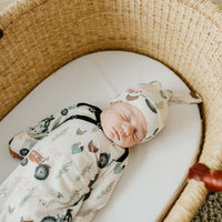 Copper Pearl Newborn Knotted Gown | Jo