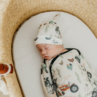 Copper Pearl Newborn Knotted Gown | Jo