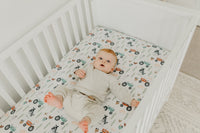 Copper Pearl Premium Knit Fitted Crib Sheet | Jo