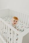 Copper Pearl Premium Knit Fitted Crib Sheet | Jo