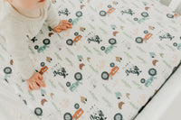 Copper Pearl Premium Knit Fitted Crib Sheet | Jo