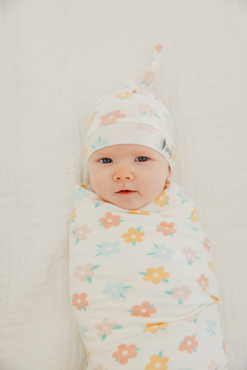 Copper Pearl Top Knot Hat | Daisy