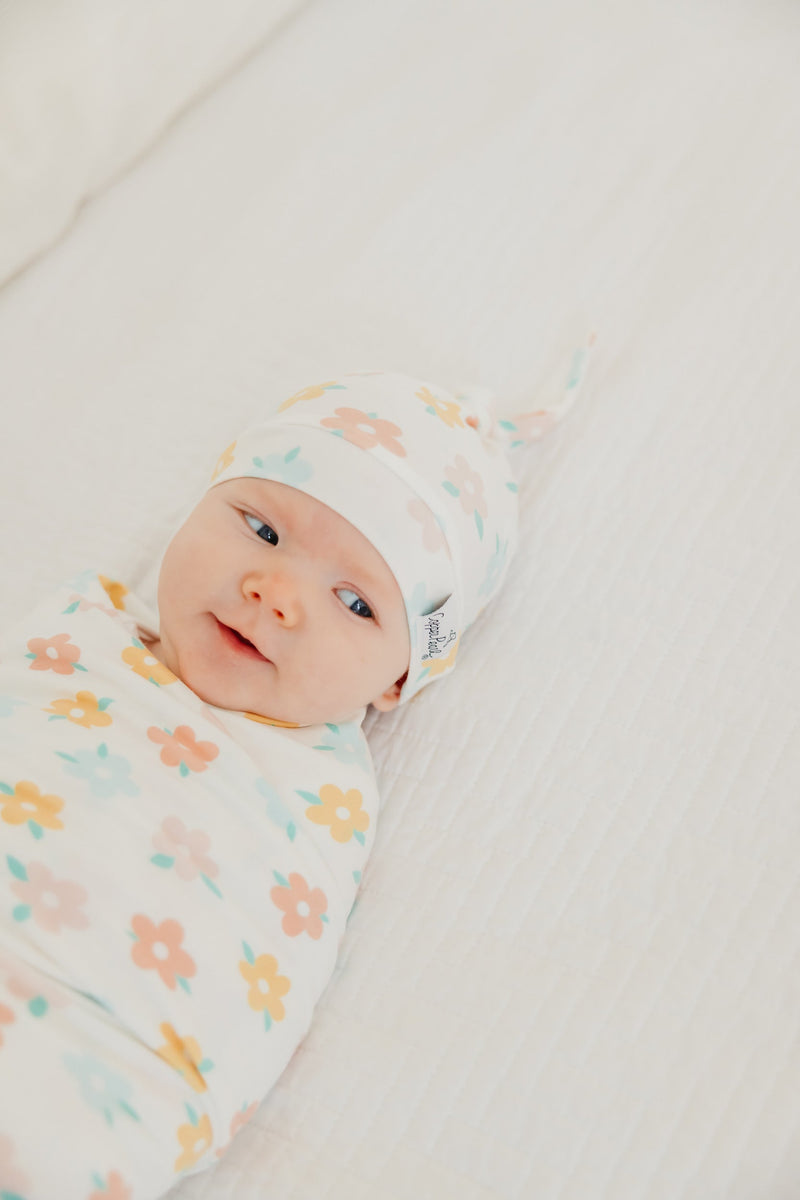 Copper Pearl Top Knot Hat | Daisy