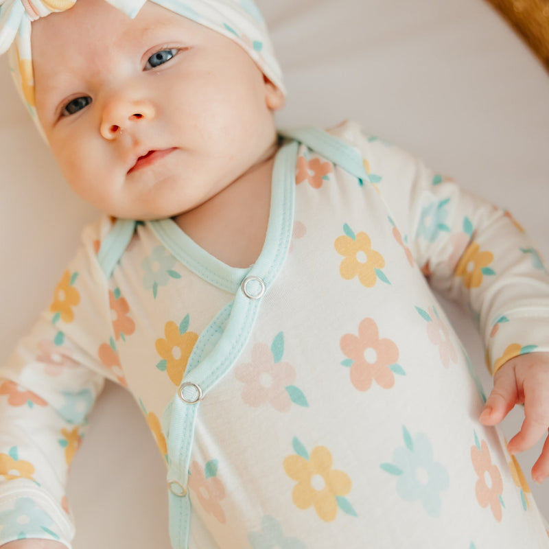 Copper Pearl Newborn Knotted Gown | Daisy