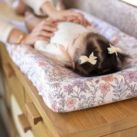Copper Pearl Premium Knit Diaper Changing Pad Cover | Flora