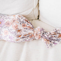 Copper Pearl Knit Swaddle Blanket | Flora