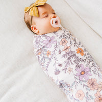 Copper Pearl Knit Swaddle Blanket | Flora