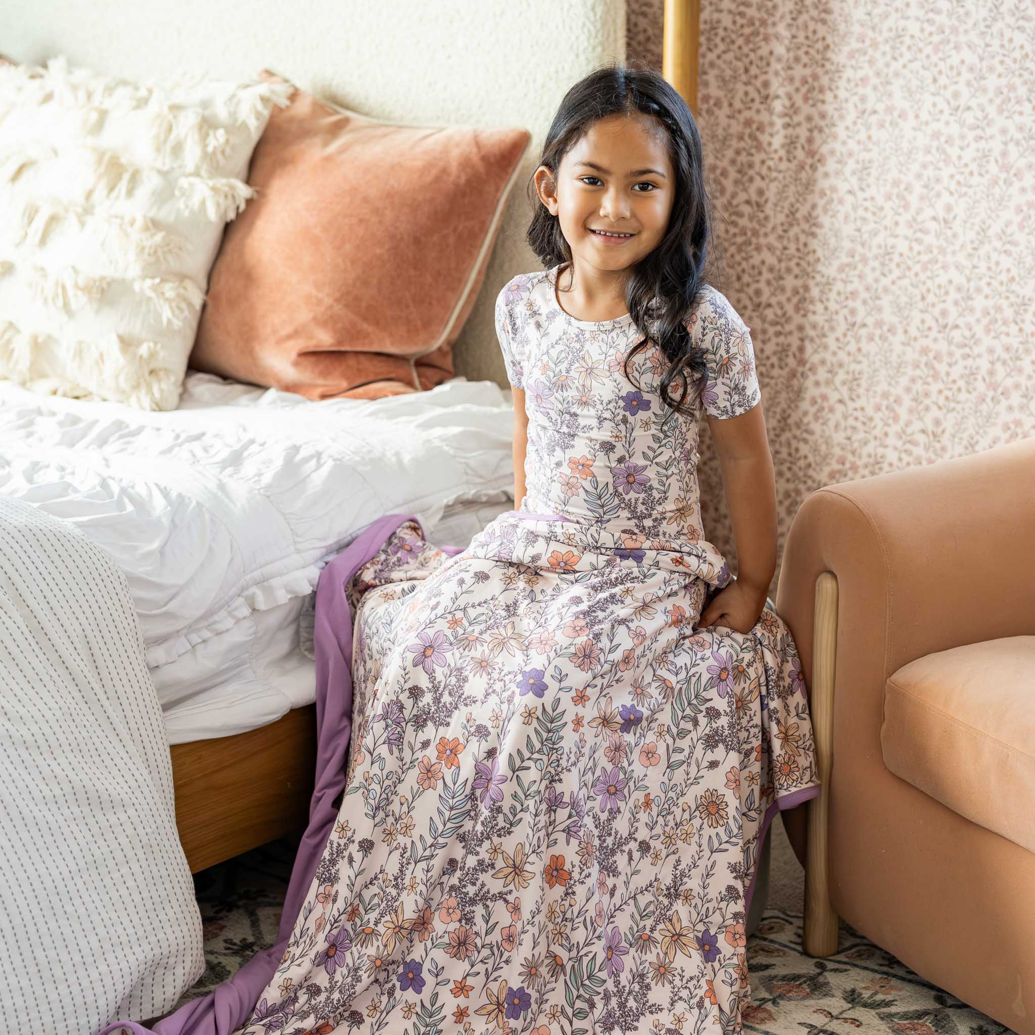 Copper Pearl Three-Layer Quilt | Flora