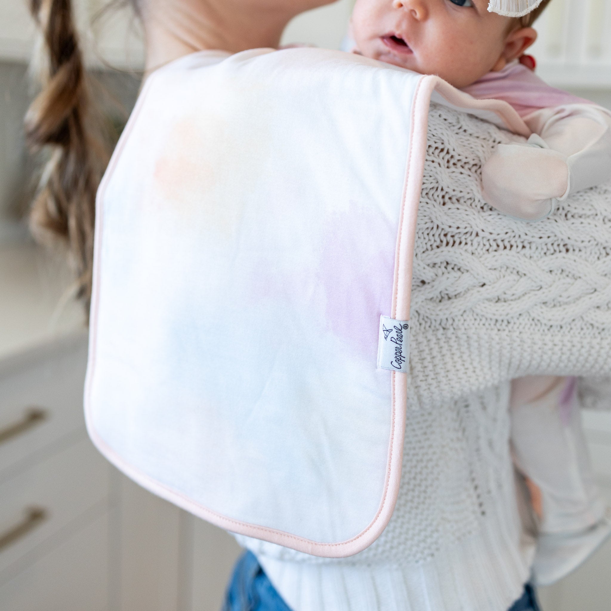 Copper Pearl Premium Burp Cloths | Flora