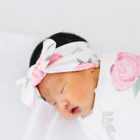 Copper Pearl Knit Headband Bow | Grace