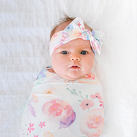 Copper Pearl Knit Headband Bow | Bloom