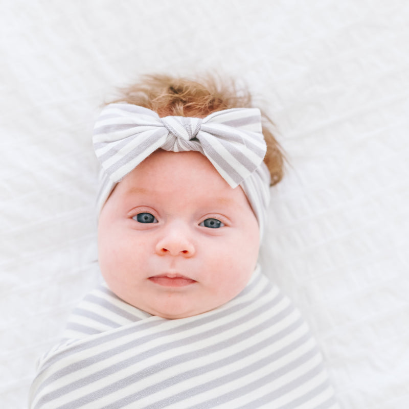 Copper Pearl Knit Headband Bow | Everest