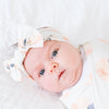 Copper Pearl Knit Headband Bow | Caroline