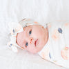 Copper Pearl Knit Headband Bow | Caroline