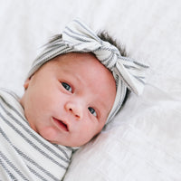 Copper Pearl Knit Headband Bow | Midtown