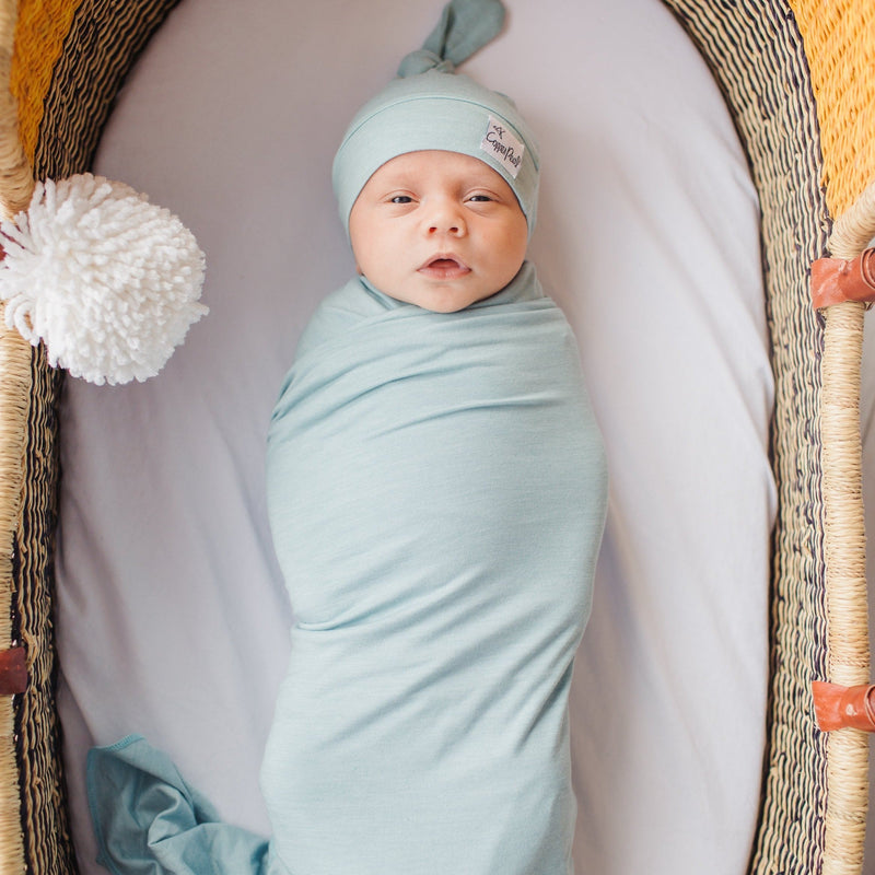 Copper Pearl Knit Swaddle Blanket | Sonny