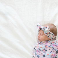 Copper Pearl Knit Headband Bow | Morgan