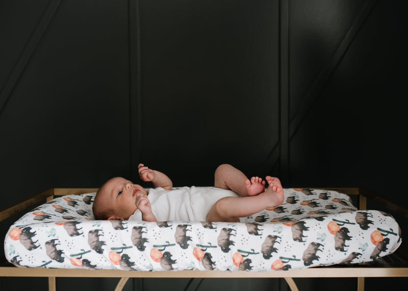 Copper Pearl Premium Knit Diaper Changing Pad Cover | Bison