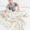 Copper Pearl Knit Swaddle Blanket | Chip