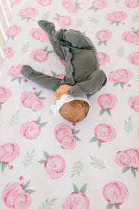 Copper Pearl Premium Knit Fitted Crib Sheet | Grace