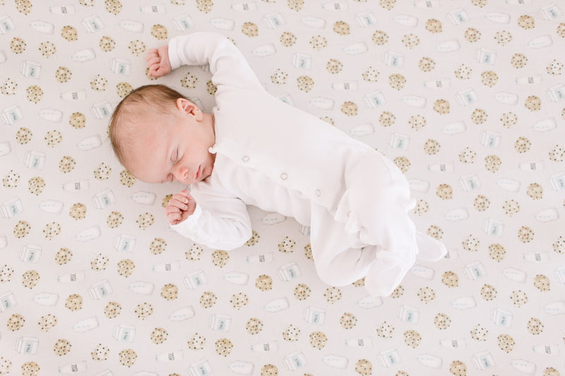 Copper Pearl Premium Knit Fitted Crib Sheet | Chip